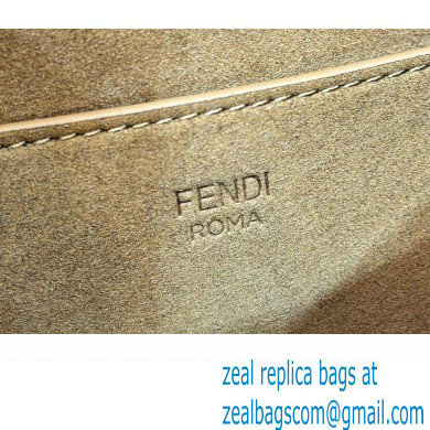 Fendi C Com Medium bag in smooth and full-grain leather Brown 2023 - Click Image to Close